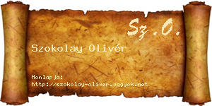 Szokolay Olivér névjegykártya